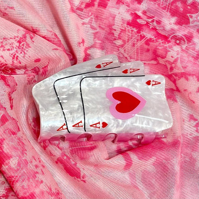 Ace of Hearts Claw Clip by Sonder on Synergy Marketplace
