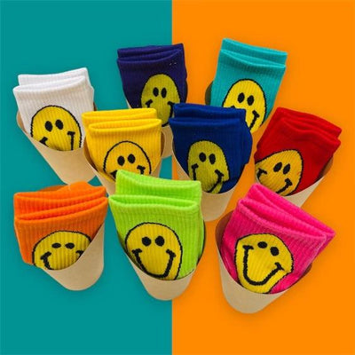 Assorted Smiley Socks by Dixie Rose on Synergy Marketplace