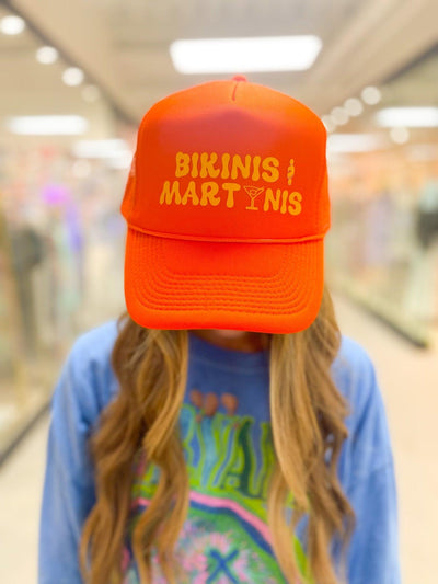 Bikinis & Martinis Trucker Hat by Truck Stop on Synergy Marketplace