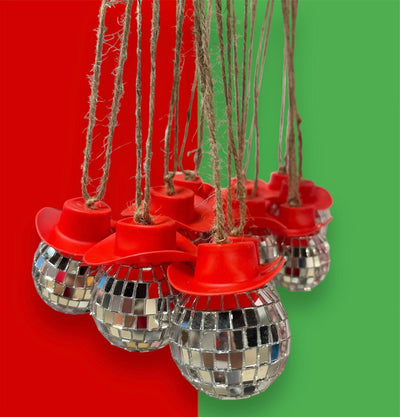 Christmas Disco Cowgirl Car Charm by Pinky Bolle on Synergy Marketplace