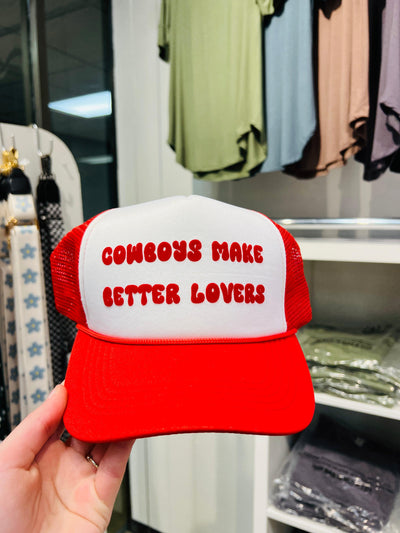 Cowboys Make Better Lovers Trucker Hat by Truck Stop on Synergy Marketplace