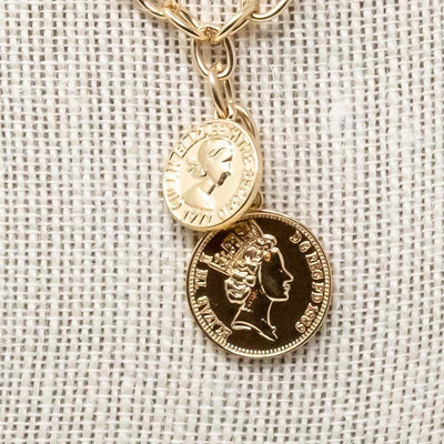 Double Royalty Coin Necklace by Mary Kathryn Design on Synergy Marketplace