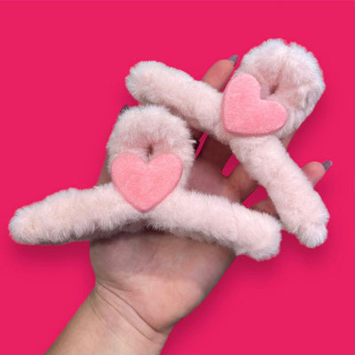 Fuzzy Heart Clip by Sonder on Synergy Marketplace