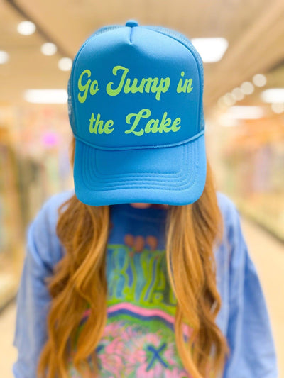 Go Jump In The Lake Trucker Hat by Truck Stop on Synergy Marketplace