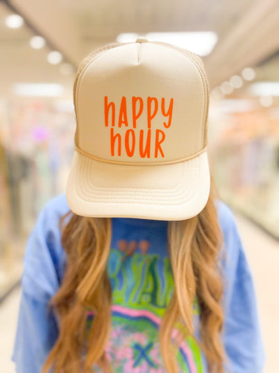 Happy Hour Trucker Hat by Truck Stop on Synergy Marketplace