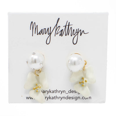 Isabella Clay Pearl Earrings by Mary Kathryn Design on Synergy Marketplace