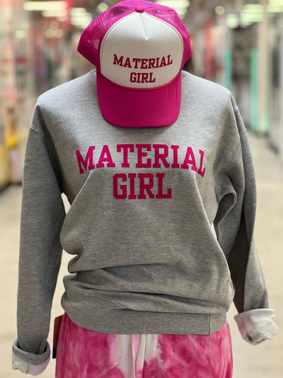 Material Girl Sweatshirt by Malibu Hippie on Synergy Marketplace