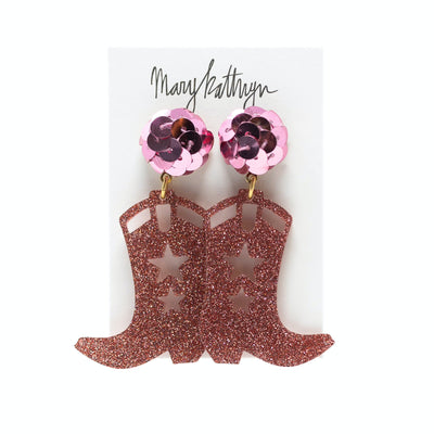 Moroney Cowgirl Boot Earrings by Mary Kathryn Design on Synergy Marketplace