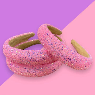 Pink Glitter Headband by Sonder on Synergy Marketplace