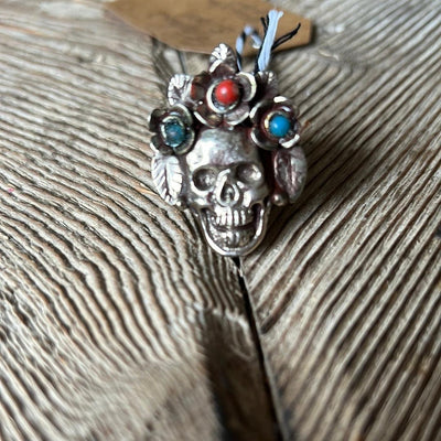 Tibetan Silver Skull Ring by Malibu Hippie on Synergy Marketplace
