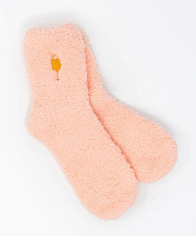 Aperol Spritz Fuzzy Socks by Mary Kathryn Design on Synergy Marketplace