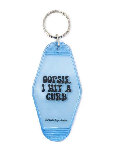 Oopsie, I Hit A Curb Keychain by Mary Kathryn Design on Synergy Marketplace