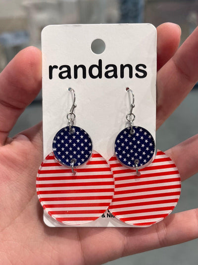 Round Patriotic Earrings by Randans on Synergy Marketplace